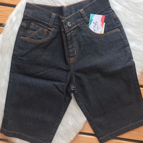 BERMUDA JEANS MASCULINA - PRETA