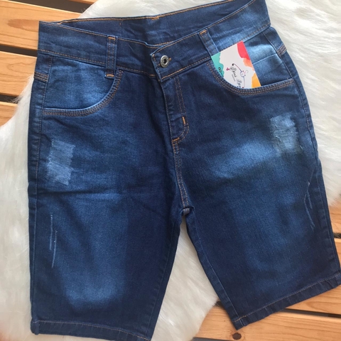 BERMUDA JEANS MASCULINA - RASGADINHA