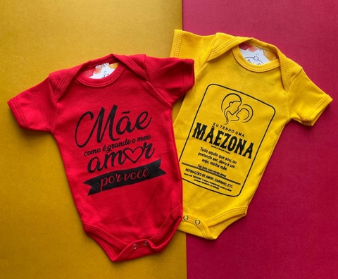 BODYS TEMÁTICOS DIA DAS MÃES - ESCOLHA O MODELO
