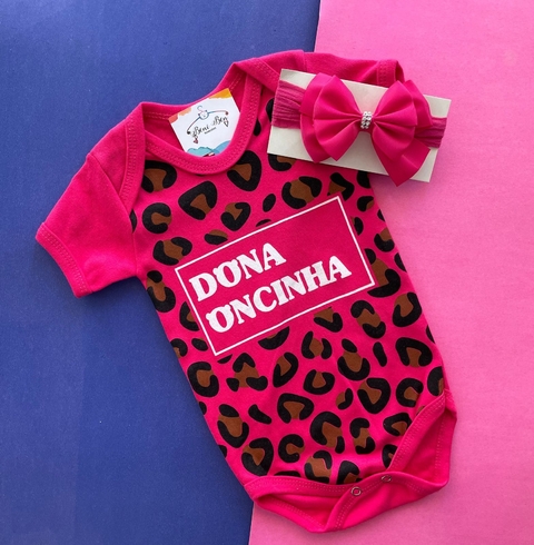 KIT BODY TEMÁTICO + LAÇO PARA CABELO