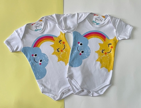 BODY PARA BEBÊ - ARCO-ÍRIS