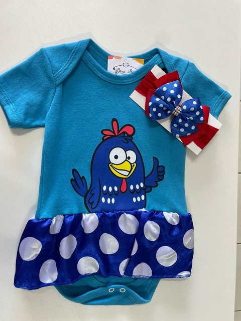 BODY TEMÁTICO + LAÇO GALlNHA PlNTADlNHA