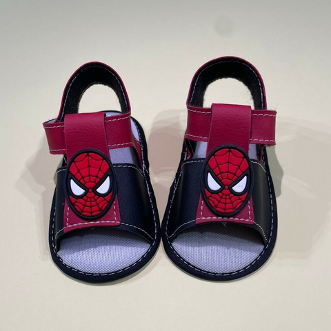 SANDÁLIA BABY TEMÁTICA HOMEM ARANHA - PR