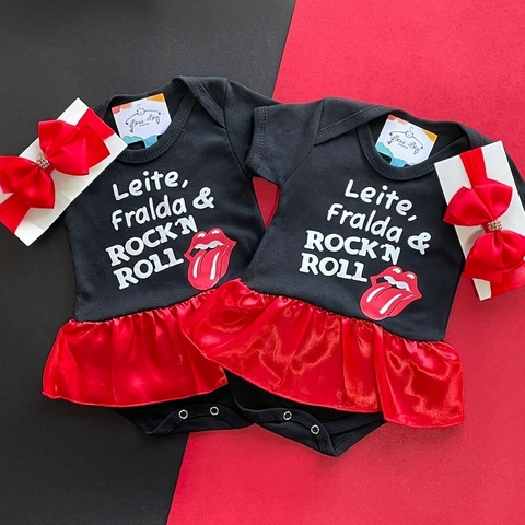 KIT BODY LEITE, FRALDA E ROCK + LAÇO