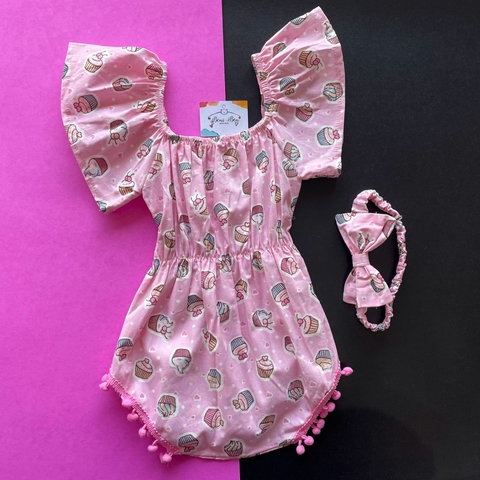 ROMPER JARDINEIRA CUPCAKES