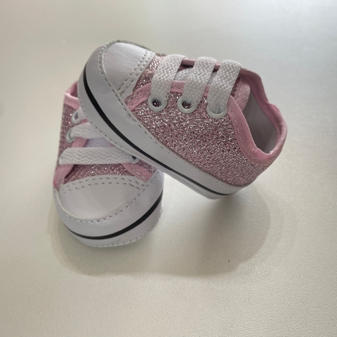 TÊNIS BABY CONFORT BRILHO - ROSA