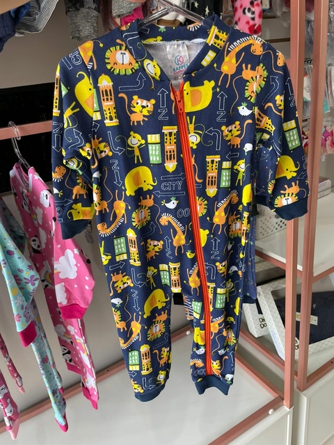 MACACÃO MANGA LONGA COM ZÍPER - SAFARI - KAPPES