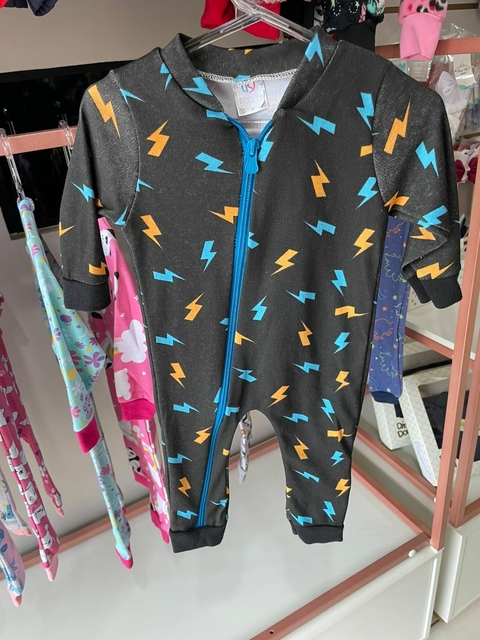 MACACÃO MANGA LONGA COM ZÍPER RAIOS - KAPPES