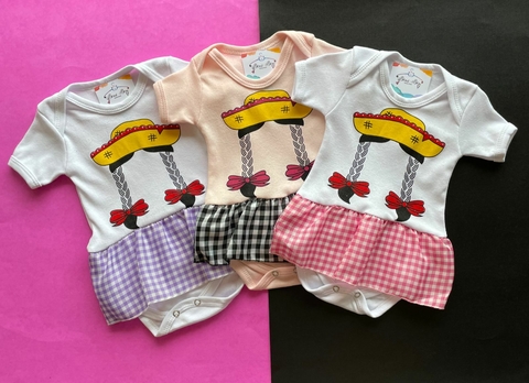 BODY TEMÁTICO CAIPIRA - FESTA JUNINA - FEMINO