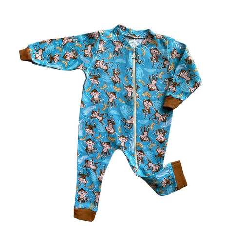 MACACÃO MANGA LONGA COM ZÍPER - MACAQUINHO - KAPPES