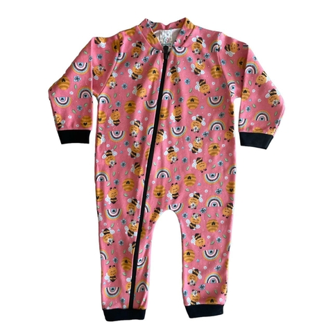 MACACÃO MANGA LONGA COM ZÍPER - ABELHA - KAPPES