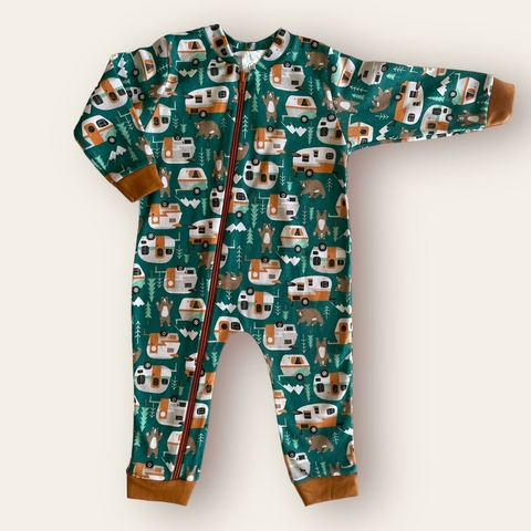 MACACÃO MANGA LONGA COM ZÍPER - ACAMPAMENTO - KAPPES