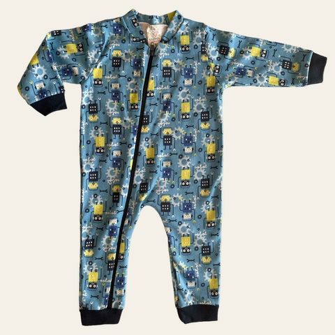 MACACÃO MANGA LONGA COM ZÍPER - ROBÔ - KAPPES