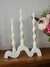 Set Candelabro Waves + Velas x 3 - comprar online