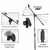 Pedestal Microfone Suporte Girafa Pé De Ferro Maciço Ksr Kp1 - KSR Brasil