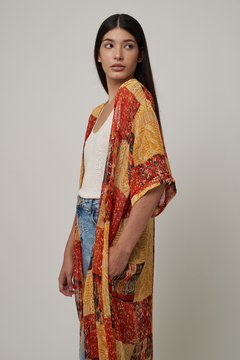 Saco largo print cuadros - comprar online