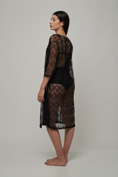 Saco largo transparente negro - comprar online