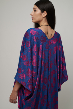 KIMONO SEDA AZUL - comprar online