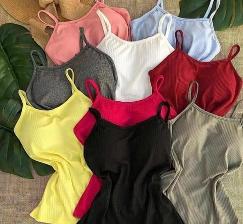 Blusa Canelada alcinha