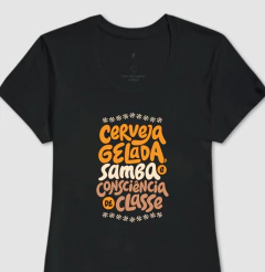 BABY LOOK CERVEJA GELADA PRETA