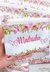 Necesser Slin personalizado com flores e a palavra "Madrinha" em destaque, ideal para presentes do Dia das Mães.