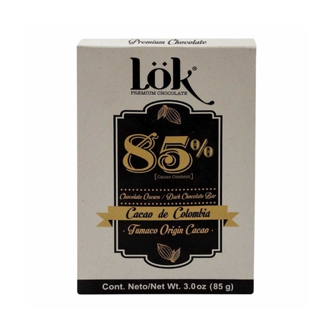 CHOCOLATE LOK 85% ORIGEN COLOMBA 85 GR - comprar en línea