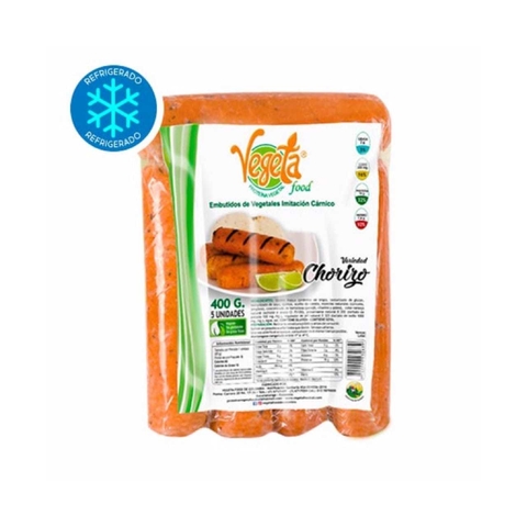 CHORIZO VEGETARIANO FINAS HIERBAS VEGAN FOOD 450 GR - comprar en línea