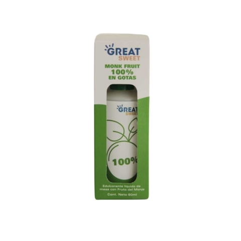 MONK FRUIT GOTAS GREAT SWEET X 60 ML