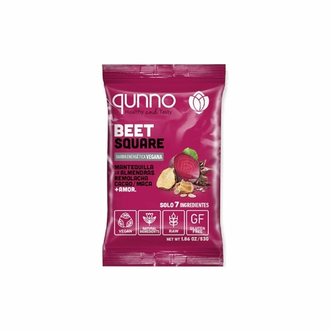 BARRA VEGANA QUNNO BEET SQUARE 63 GR - comprar en línea