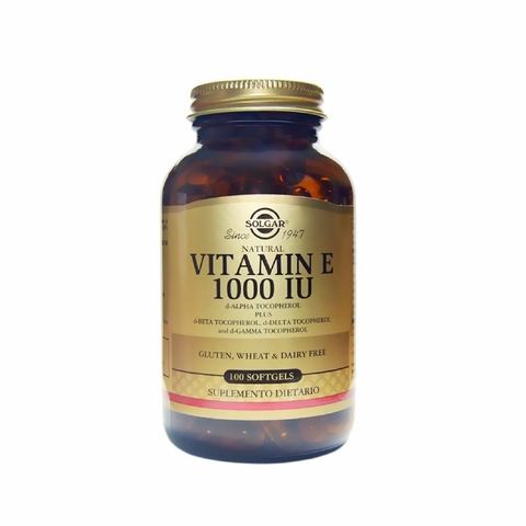 VITAMINA E SOLGAR DE 1000 IU X 100 CAPSULAS - comprar en línea