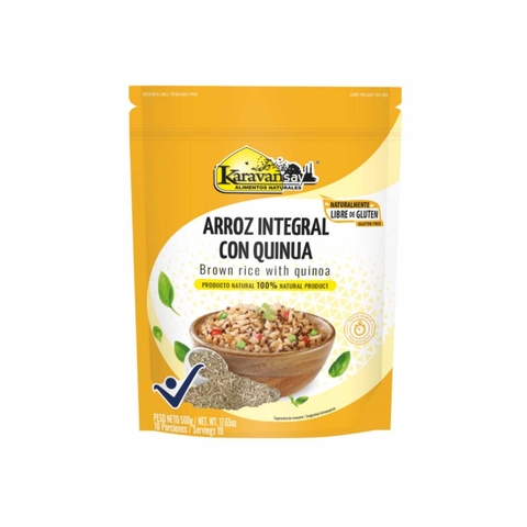 ARROZ INTEGRAL CON QUINUA DOY PACK KARAVANSAY 500 GR