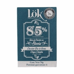 BARRA DE CHOCOLATE LOK CON STEVIA - FITlomena Market SAS