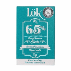 BARRA DE CHOCOLATE LOK CON STEVIA - comprar online