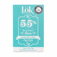 BARRA DE CHOCOLATE LOK CON STEVIA