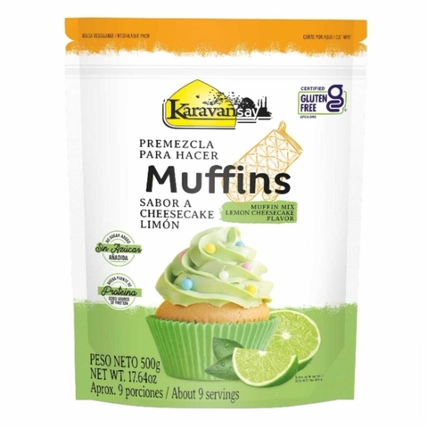 PREMEZCLA PARA MUFFINS KARAVANSAY SABOR CHEESCAKE DE LIMON