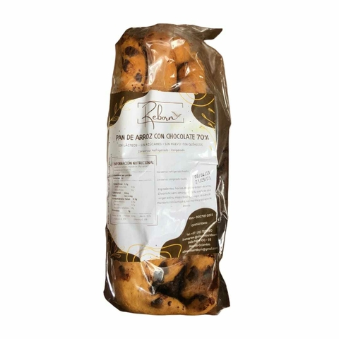 PAN DE ARROZ Y CHOCOLATE 70% REBORN