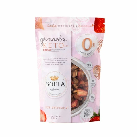 GRANOLA KETO DE FRESA SOFIA BY SOFIA JARAMILLO