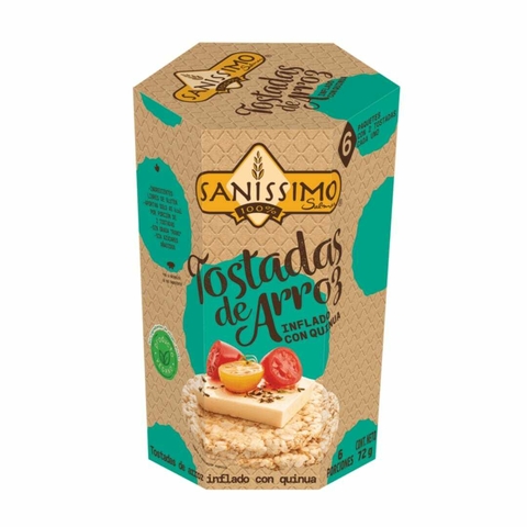 TOSTADAS DE ARROZ CON QUINUA SANISSIMO