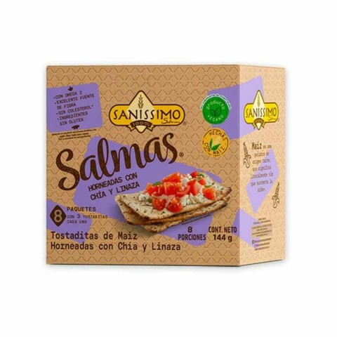 TOSTADITAS DE MAIZ CON CHIA Y LINAZA