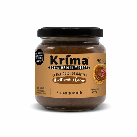 CREMA DE DATILES CON AVELLANAS Y CACAO KRIMA