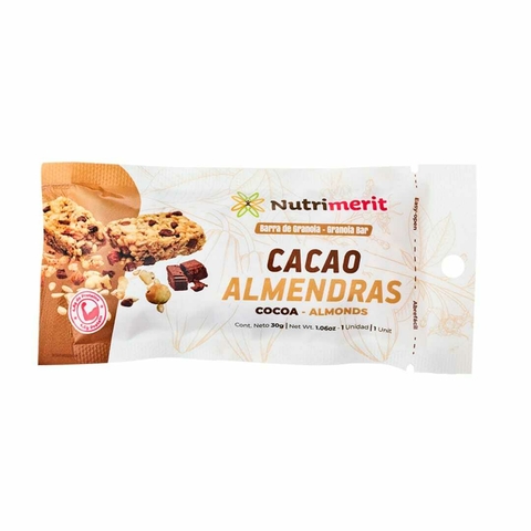 BARRA DE GRANOLA CACAO Y ALMENDRAS NUTRIMERIT