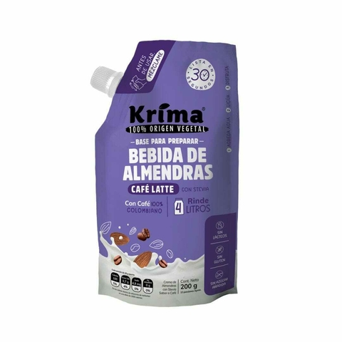 BASE PARA BEBIDA DE ALMENDRAS CON CAFE LATTE KRIMA