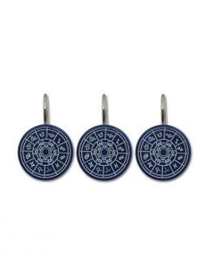 Ganchos Cortina de Baño Azul