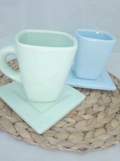 Taza con Plato Cerámica Artesanal