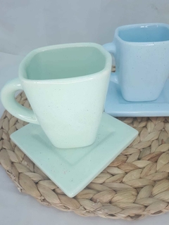 Taza con Plato Cerámica Artesanal - comprar online
