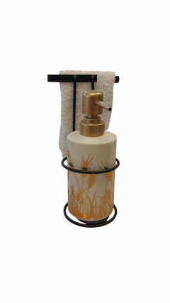 DISPENSER JABON CON TOALLA