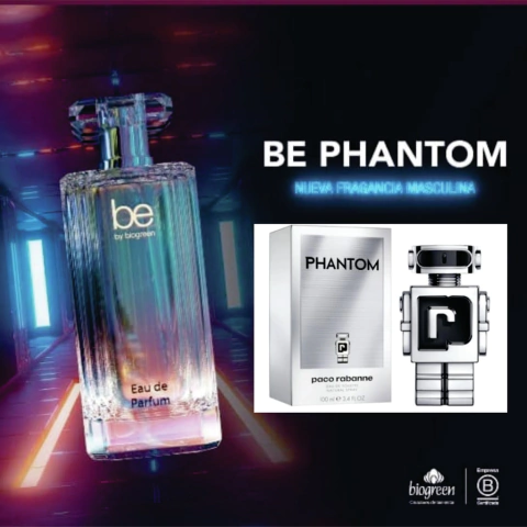 P. Rabanne Phantom Perfume Be By Biogreen Inspirado por las mas bellas creaciones de la perfumería Mundial - comprar online