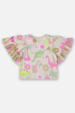 Conjunto Blusa e Short meia malha Dino - comprar online
