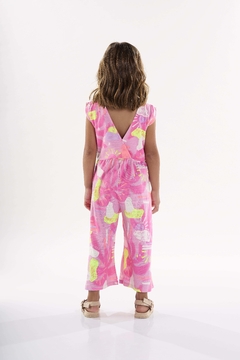 Macacão em malha flame rosa - comprar online