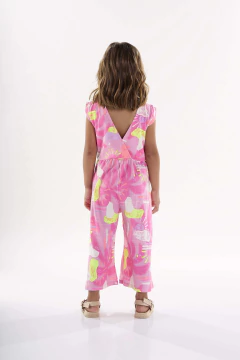 Macacão em malha flame rosa - comprar online